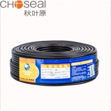 秋叶原（CHOSEAL） 话筒线 音频线 麦克风线 纯铜带屏蔽双芯咪线 112网 100米